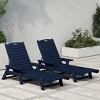 WestinTrends Adirondack Outdoor Chaise Lounge for Patio Garden Poolside (Set of 2) - 2 of 4