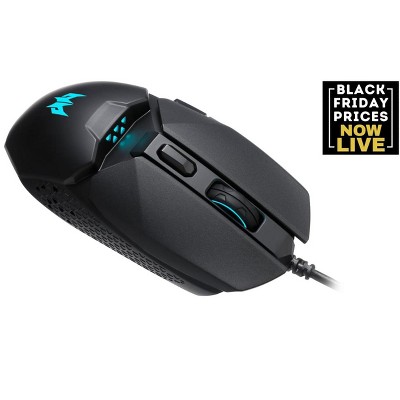 Acer Predator Cestus 327 Gaming Mouse with 8000 DPI Sensor 20 Million Click Lifespan 6 Buttons USB Wired Ergonomic Design