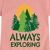Girls' - Instant Message - Always Exploring Fitted Short Sleeve Graphic T-Shirt - 2 of 4
