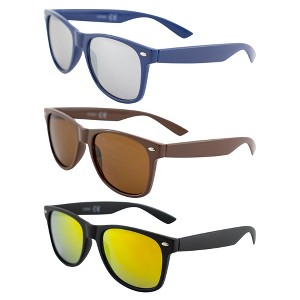 3 Pairs of AlterImage Jive Glasses with Flash Mirror, Brown, Red Mirror Lenses - 1 of 4