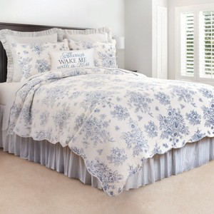 C&F Home Nelly Toile Cotton Cotton Quilt Set - Reversible and Machine Washable - 1 of 4