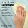 LiBa Premium Cloth Fabric Shower Curtain - Heavy Duty, Water Repellent, Hotel Style Soft Liner, Easy Clean and Machine Washable - 2 of 4
