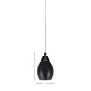 Toltec Lighting Any 1 - Light Pendant in  Matte Black with 5" Matte Black Oval Metal Shade Shade - 2 of 2