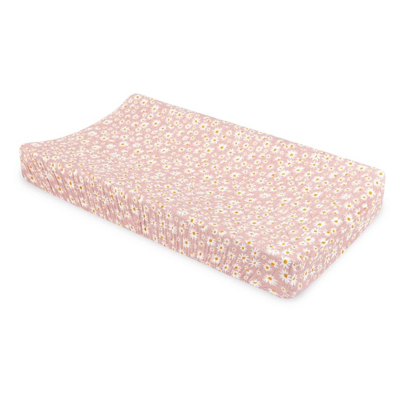 Babyletto Daisy Quilted Muslin Changing Pad Cover, 3 of 9