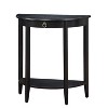 GDFStudio Dain Modern Wooden Half Moon Console Table with 1 Open Shelf - 4 of 4