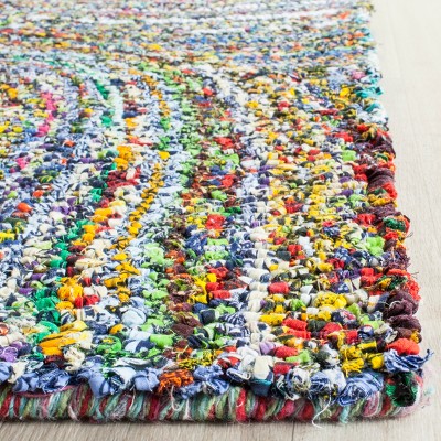 Handmade Multicolor Wool and Cotton 8' x 10' Tufted Rug