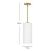 Lark Lane 1 - Light Pendant in  Lacquered Brass/Cased Opal - 4 of 4