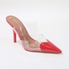 Berness Women's Canice Heart-Tipped Clear Mule Heels - 3 of 4