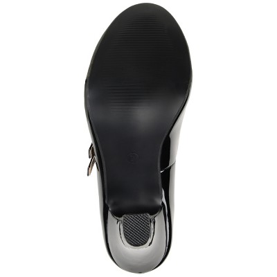 Journee Collection Womens Wendy091 Round Toe High Block Heel Pumps