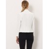 INSPIRE CHIC Women's Open Front Office Long Sleeve Lightweight Printed Floral Crop Suit Blazer - 4 of 4