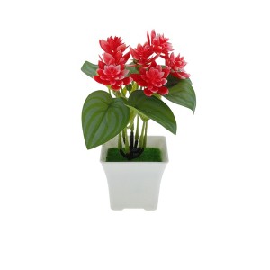 Unique Bargains Artificial Plants Mini Lotus Display Plastic 2.95"x2.95"x6.69" 1 Pcs - 1 of 4