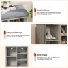 Shoe Bench with Storage, Entryway Bench with Cushioned Seat & Adjustable Shelves for Hallway and Mudroom - 3 of 4