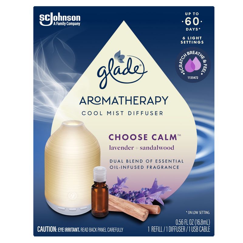 Glade Aromatherapy Cool Mist Diffuser Air Freshener - Choose Calm - 0.56 fl oz, 5 of 24