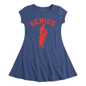 Girls' - Jimmy Neutron - Genius Fit & Flair Cap Sleeve Dress - 1 of 3