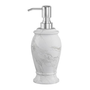 Compton Liquid Soap Dispenser - Nu Steel: Resin, 8oz Capacity, Spot Clean, Kitchen & Bathroom Compatible - 1 of 4