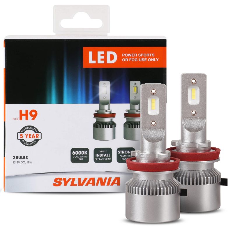 Sylvania H9 LED Powersport Headlight Bulbs for Off-Road Use or Fog Lights - 2 Pack, 1 of 8