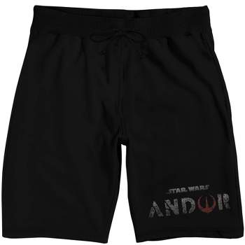 Star Wars: Andor Logo Men's Black Sleep Pajama Shorts
