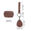 Unique Bargains Leather Keychain Blanks with Key Rings for DIY Laser Engraving 2 Pcs - 2 of 4