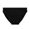 Balanced Tech Women's 3 Pack Seamless Low-Rise Bikini Panties - Black/Charcoal/Grey - Large - 2 of 2