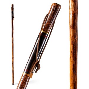 Brazos Rustic Wood Walking Stick, Hickory, Traditional Safari Style Handle, for Men & Women, Made in The USA - 1 of 2