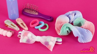 OG Doll Hair Care, Our Generation, Ensemble de brosse à cheveux et de  flacon pulvérisateur pour poupées de 18 po