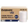 Tork Everwipe by Tork Chem-Ready Wiping Rolls, 1-Ply, 12 x 12, White, 90 Sheets, 6 Rolls/Carton - 2 of 4