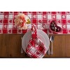 Design Imports  Hearts Woven Check Tablecloth 60X84 - 3 of 4