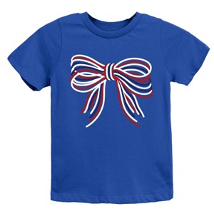 The Juniper Shop Patriotic Layered Bow Youth Short Sleeve Tee - 1 of 4