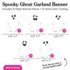 Big Dot of Happiness Spooky Ghost Garland Banner, Halloween Party Decorations Backdrop, 30 Feet of Cord, 15 Paper Ghost Shapes - 4 of 4
