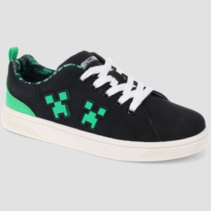 Kids' Minecraft Court Shoes - Black - 1 of 4