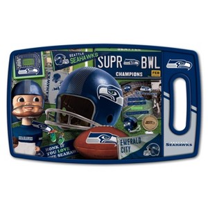 NFL Seattle Seahawks Retro Series Cutting Board - 1 of 4