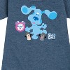 Girls' - Blue's Clues & You! - Blue Clues Crew Graphic Short Sleeve Fleece Dress - 2 of 4