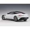 Aston Martin DB11 Morning Frost White Metallic with Black Top and Red Interior 1/18 Model Car by Autoart - 4 of 4