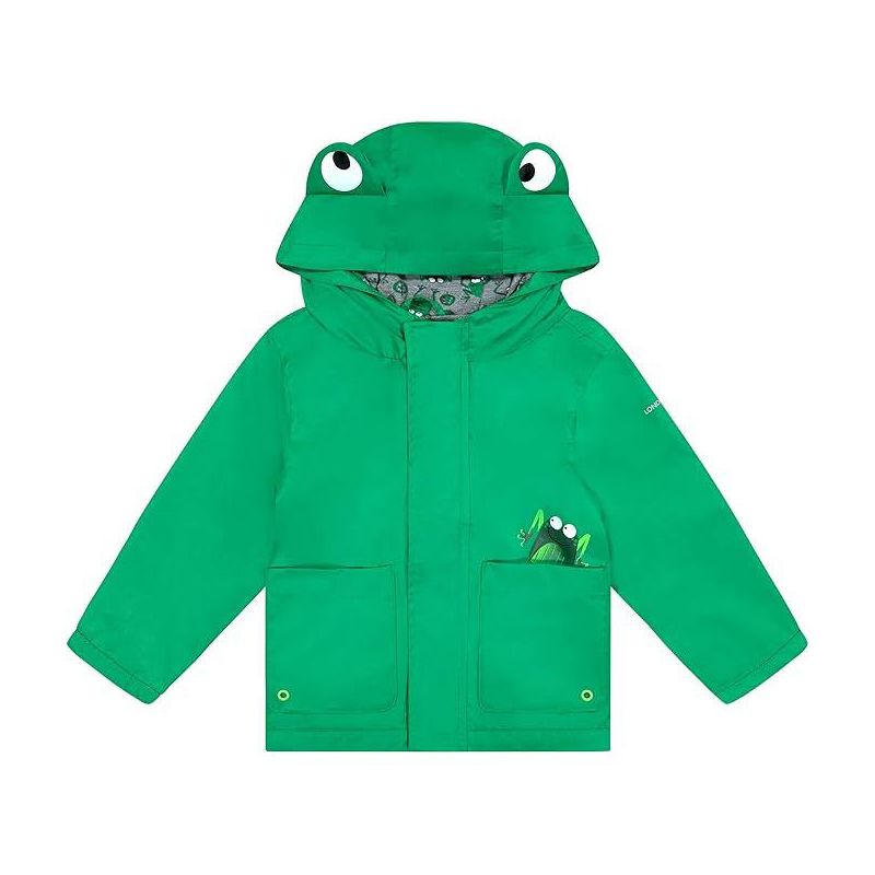 LONDON FOG Baby & Toddler Boys' Little Animal Jersey Lined Rainslicker Jacket, 2 of 5