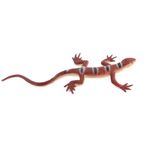 Collectible Wildlife Gifts | Lizard, Red Striped Lizard, Rubber Reptile Toy, Realistic Figure, Model,   Educational, Gift,    3" F6063-B380 - 1 of 4