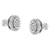 Haus of Brilliance Sterling Silver 1.0 Cttw Diamond Cluster Earrings - 4 of 4