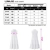 Girls' Sleeveless Tiered Dress Swing Midi Dress Ruffle Mock Neck Tie Front Dress A-Line Dress - Pink, 7-8 Years - 4 of 4