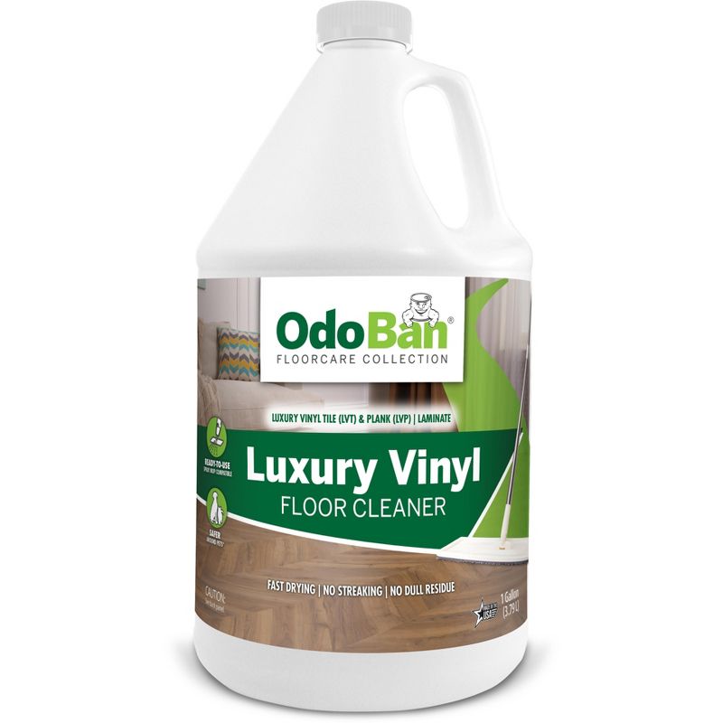 OdoBan Ready-to-Use Luxury Vinyl Floor Cleaner, Streak Free and Neutral PH Formula, 1 Gallon, 1 of 3