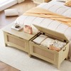 Storage Chest, Storage Bench Wooden Toy Chest Box, Farmhouse Storage Trunk with Safety Hinge, Supports 350 lbs, for Entryway,Living Room,Bedroom - 3 of 4