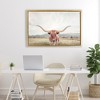 Stupell Industries Longhorn Portrait Open Meadow Floating Frame Canvas Art - 3 of 4