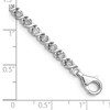 Black Bow Jewelry .5 Carat Hugs and Kisses Diamond Tennis Bracelet in Silver - 7 Inch - 4 of 4