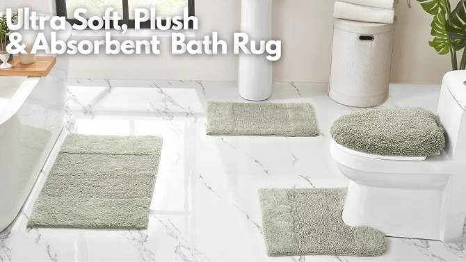 Granada Collection 100% Cotton Tufted 4 Piece Bath Rug Set - Better Trends, 2 of 10, play video