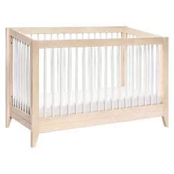 Babyletto Sprout 4-in-1 Convertible Crib with Toddler Rail - Natural / White