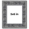 PosterPalooza | Photo Size Distressed Black Picture Frame - UV Acrylic, Foam Board Backing, Hanging Hardware - 2 of 4