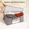VUSIGN 16''X24'' Wardrobe Zippered Storage Box Large Dark Gray - 2 of 4