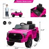 12V Licensed Toyota Tundra Kids Ride On Truck, Electric Car w/Remote Control, LED Lights, 3 Speeds, Suspension - 3 of 4