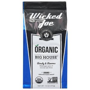 Wicked Joe Coffee Co. Big House Medium Dark Roast Ground Coffee - 12oz - 1 of 3