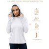 Women's UPF 50+ Sun Protection Hoodie Long Sleeve Lightweight Sun Shirt for Outdoor Running Fishing Hikin - 3 of 4