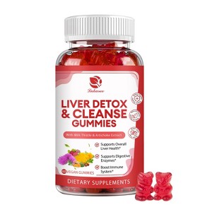 Lukaree Liver Cleanse Detox & Repair Gummies – Herbal Liver Support with Milk Thistle, Dandelion, Sugar-Free - 60ct - 1 of 4
