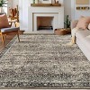 Boho Area Rug, Machine Washable Vintage Distressed Soft Low-Pile Carpet, Non-Slip Non-Shedding Floor Rug for Bedroom, Dining, Living Room - 3 of 4